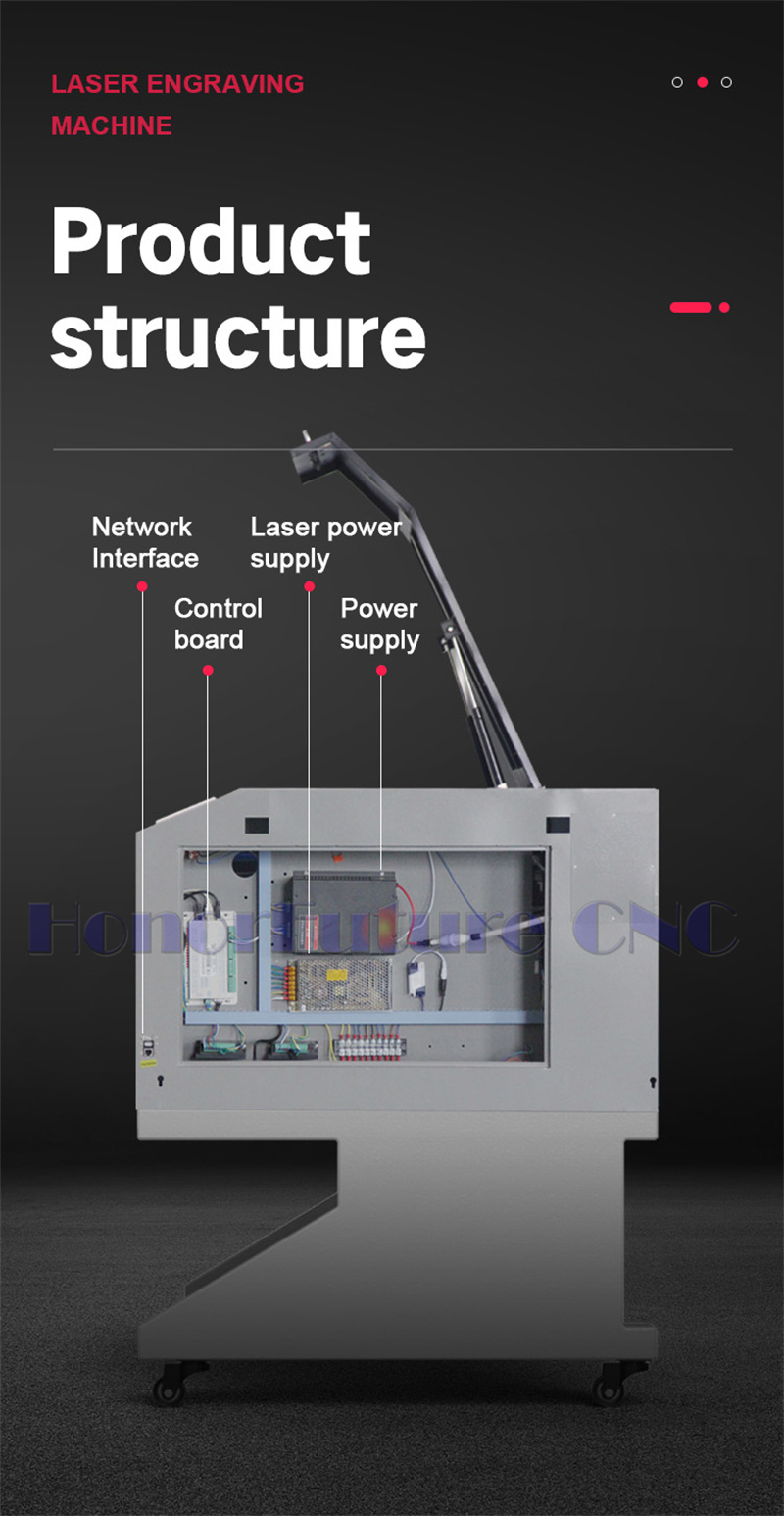 Ruida System Laser 6090/Laser 6090 Cutting Engraving Machine/Laser CO2 6090 Machine For Crystal 100W With Stepper Motor